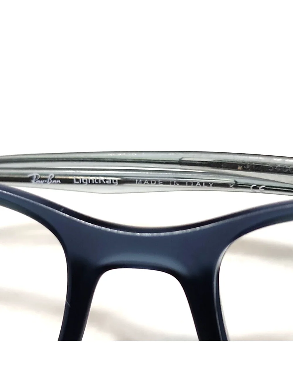 Ray Ban RB7031 5400 Blue Rectangle Eyeglasses 55-17 145